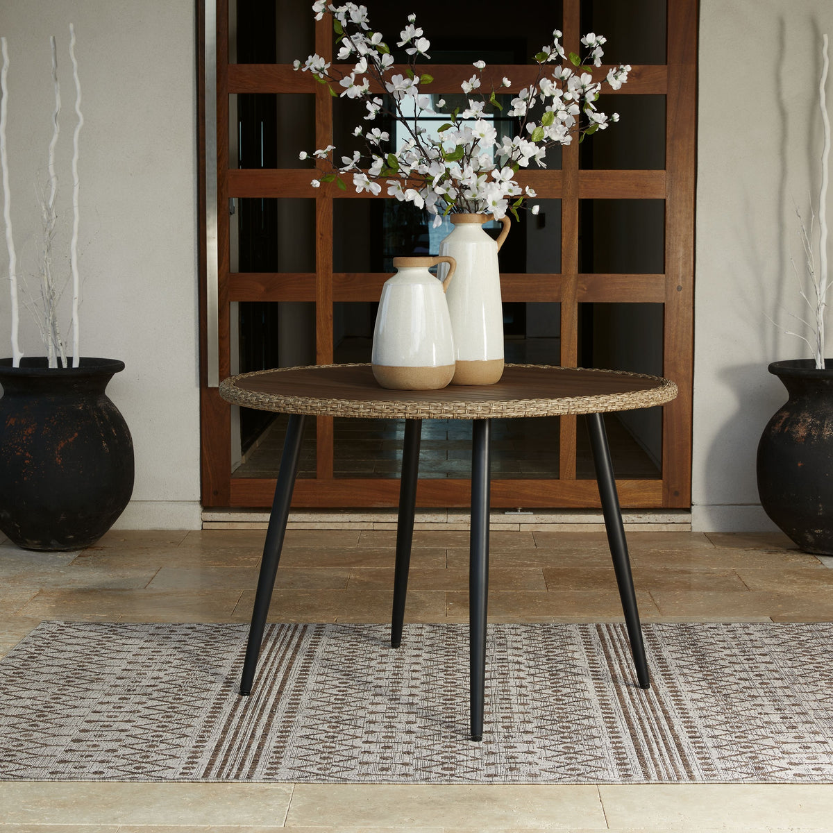 Amaris - Brown / Black - 5 Pc. - Dining Set