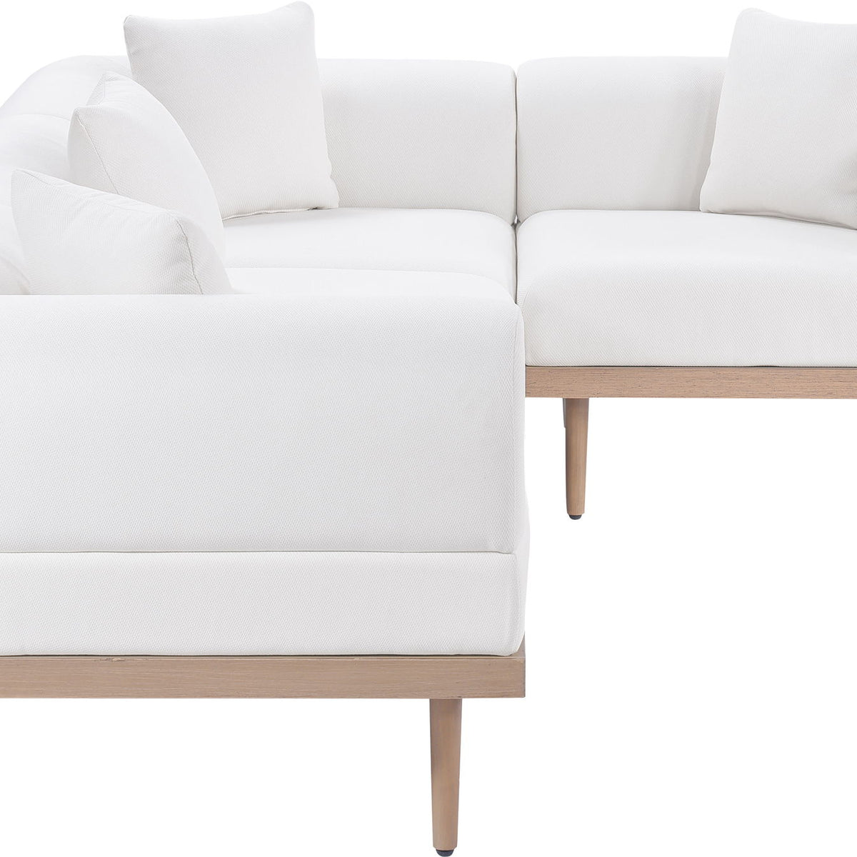 Laguna - 4 Piece 106.5" Upholstered Outdoor Patio Modular Sectional