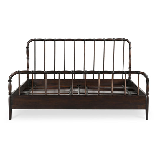 Vivian - King Bed - Dark Brown