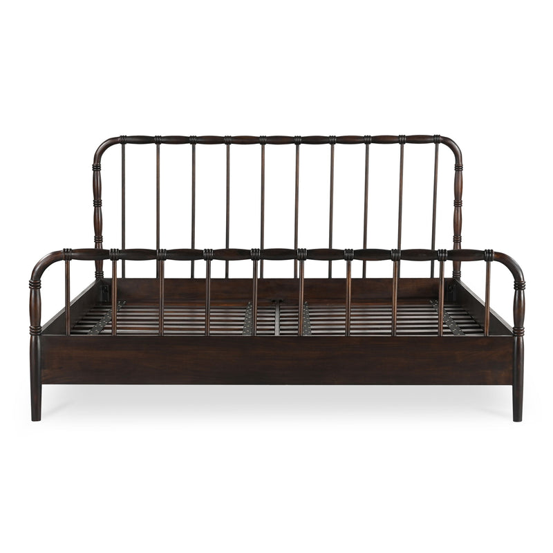 Vivian - King Bed - Dark Brown