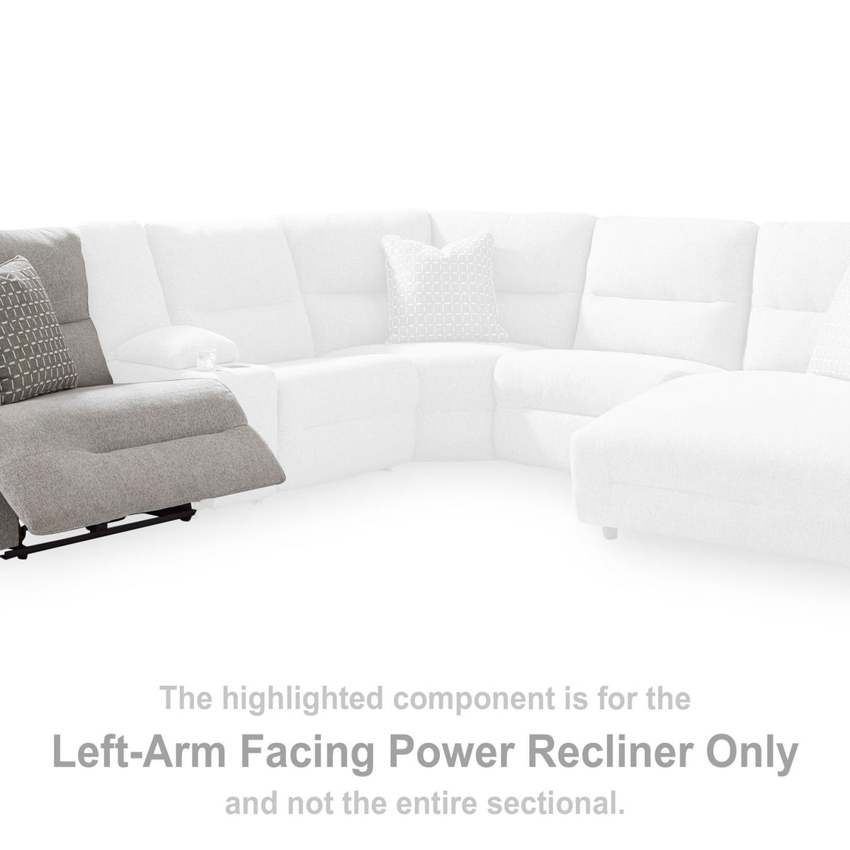 Acklen Place - Laf Zero Wall Power Recliner - Pewter