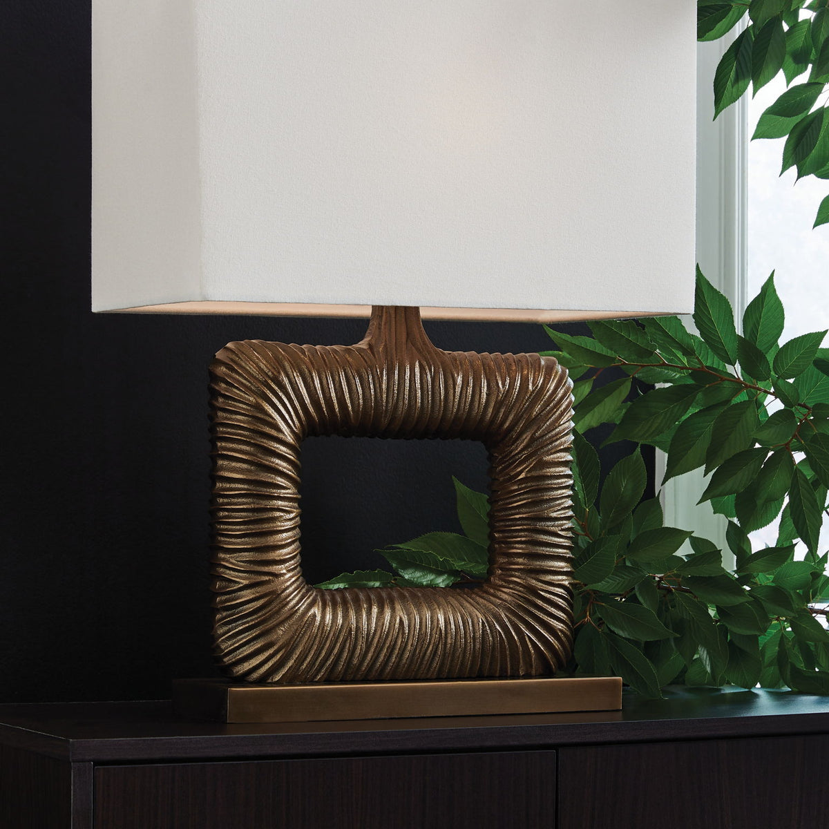 Garronby - Metal Table Lamp - Antique Brass Finish