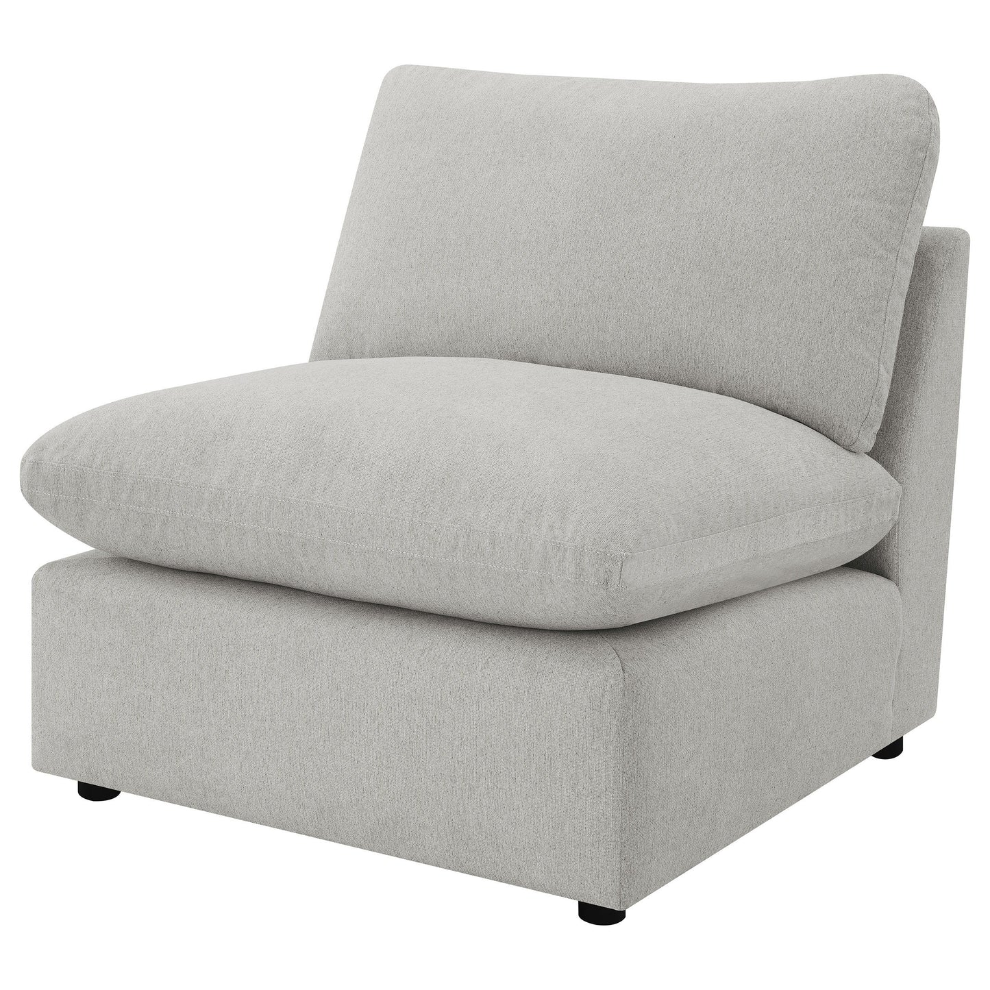 Collins - Modular Power Reclining Sectional Armless Chair - Gray