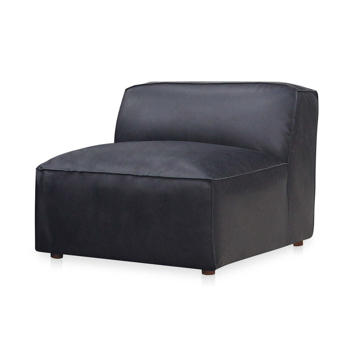 Form - Leather Slipper Chair - Vantage Black