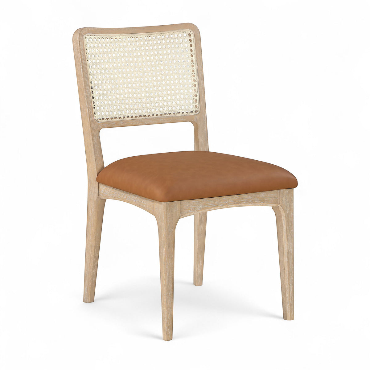 Atrium - Upholstered Seat Dining Chair With Brushed Natural Base (Set of 2)