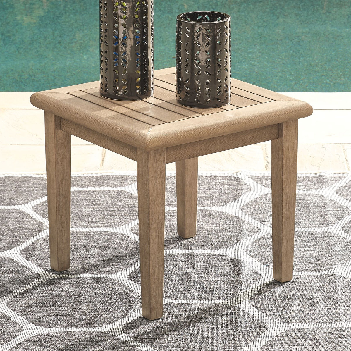 Gerianne - Brown - Square End Table