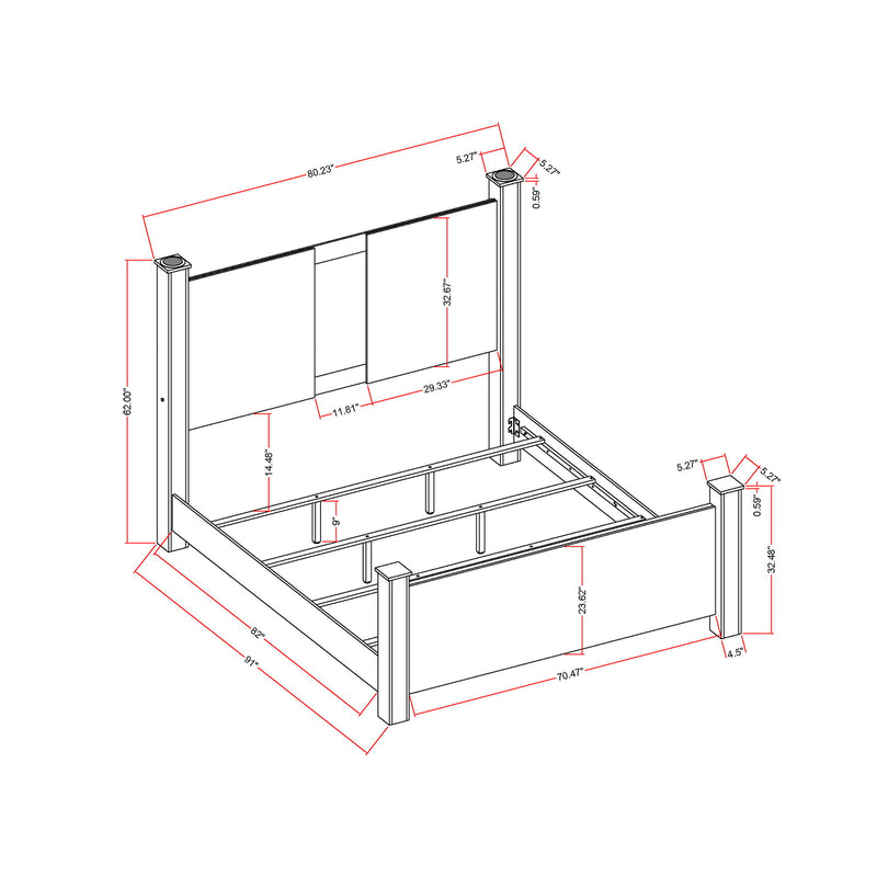 Lorenzo - Bed With Speakers And Glittered Detailing