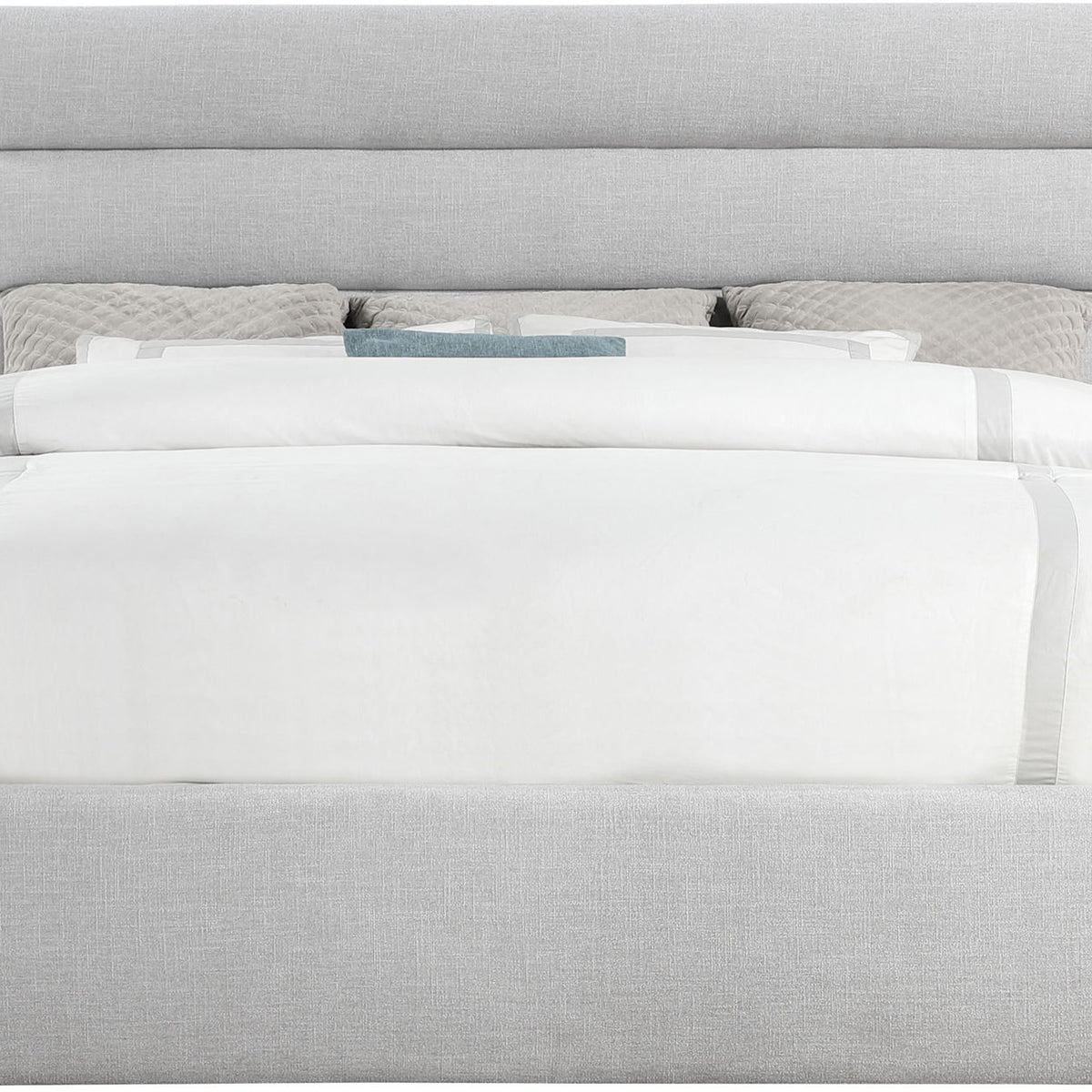 Adam - Linen Fabric Bed With 52" Headboard