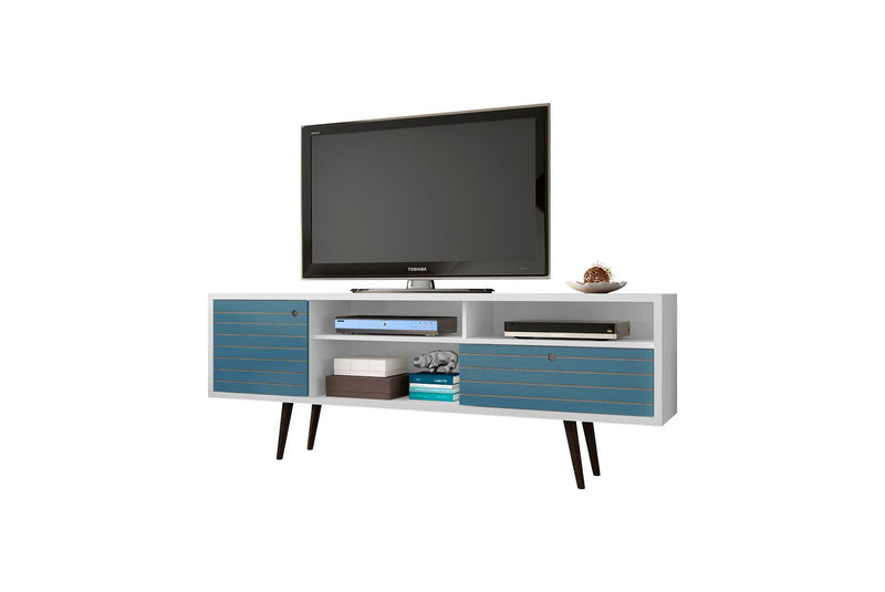 Manhattan Liberty - 71" TV Stand With White Frame