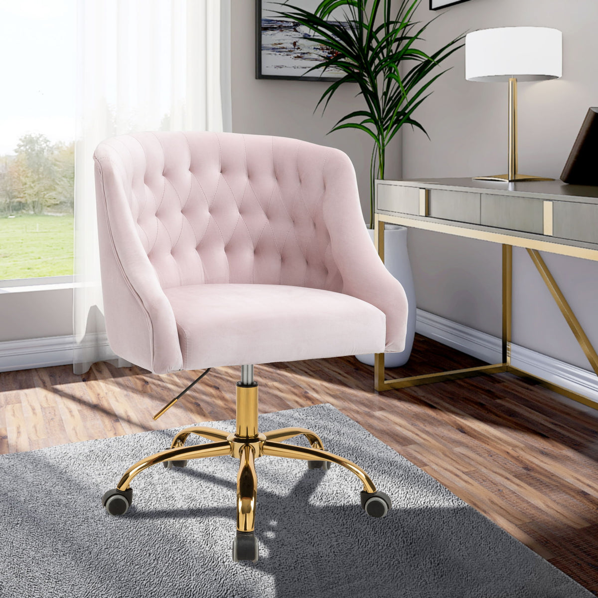 Arden - Office Chair with Gold Legs
