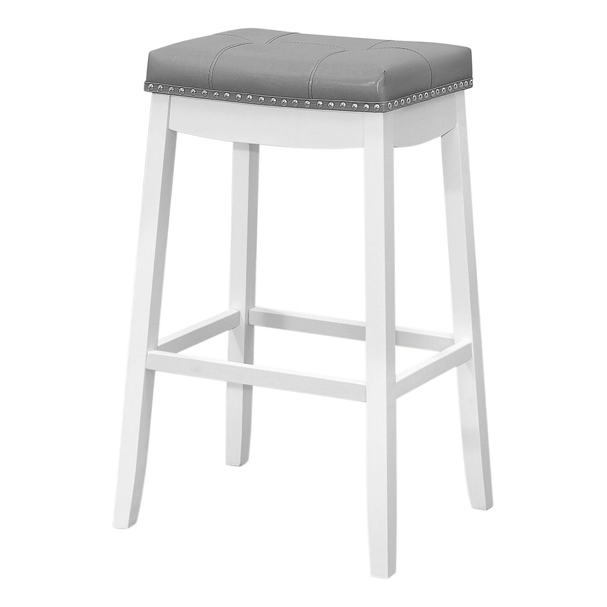 Comfortable Bar Stool, Bar Height, Saddle Seat, Transitional (Set of 2)