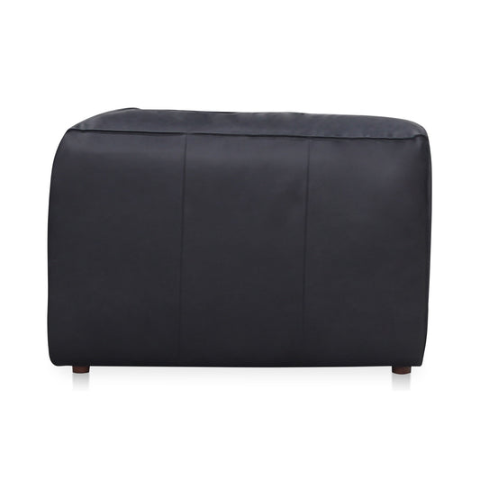 Form - Leather Corner Chair - Vantage Black
