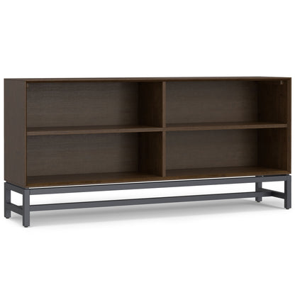 Banting - Low Wide Bookcase - Walnut Brown