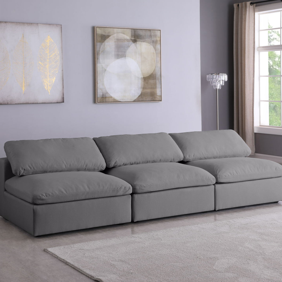 Serene - Modular Armless 3 Seat Sofa