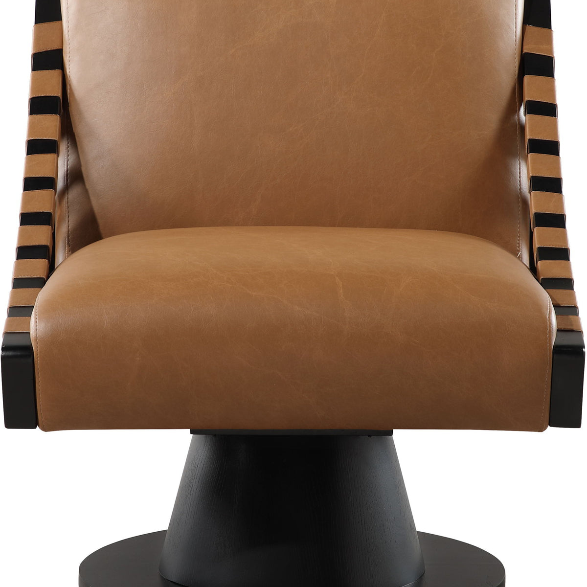 Millwin - Swivel Accent Chair With Black Base