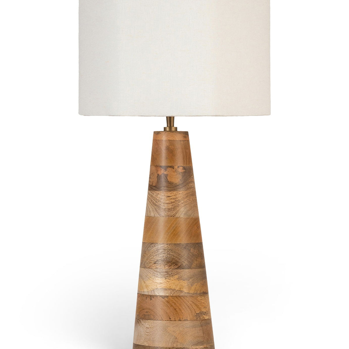 Juniper - Mango Wood Base And Linen Textured Fabric Shade Table Lamp