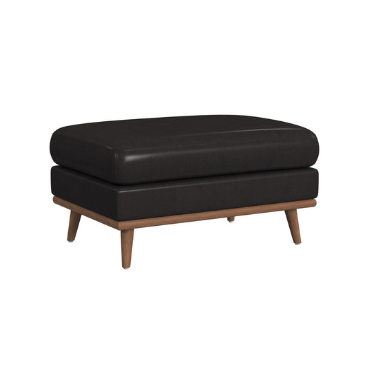 Horizon - Ottoman With Wood Base