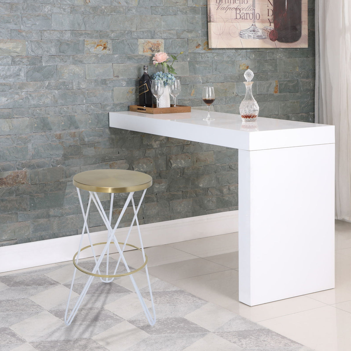 Mercury - Iron Bar Stool