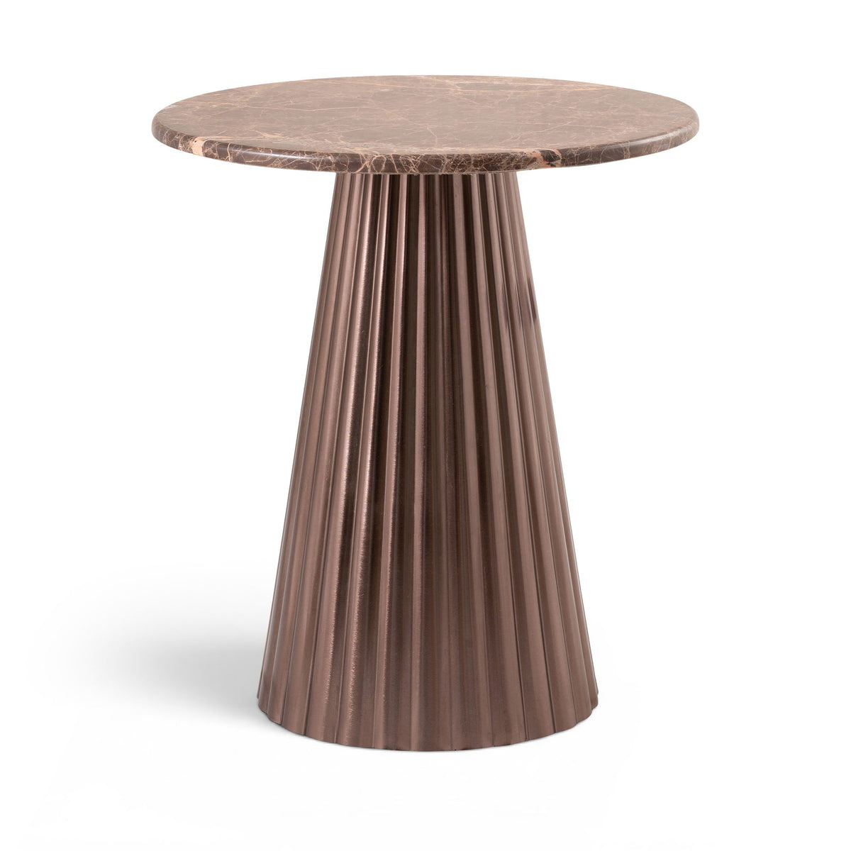 Cindra - Genuine Marble Top And Iron Base Table