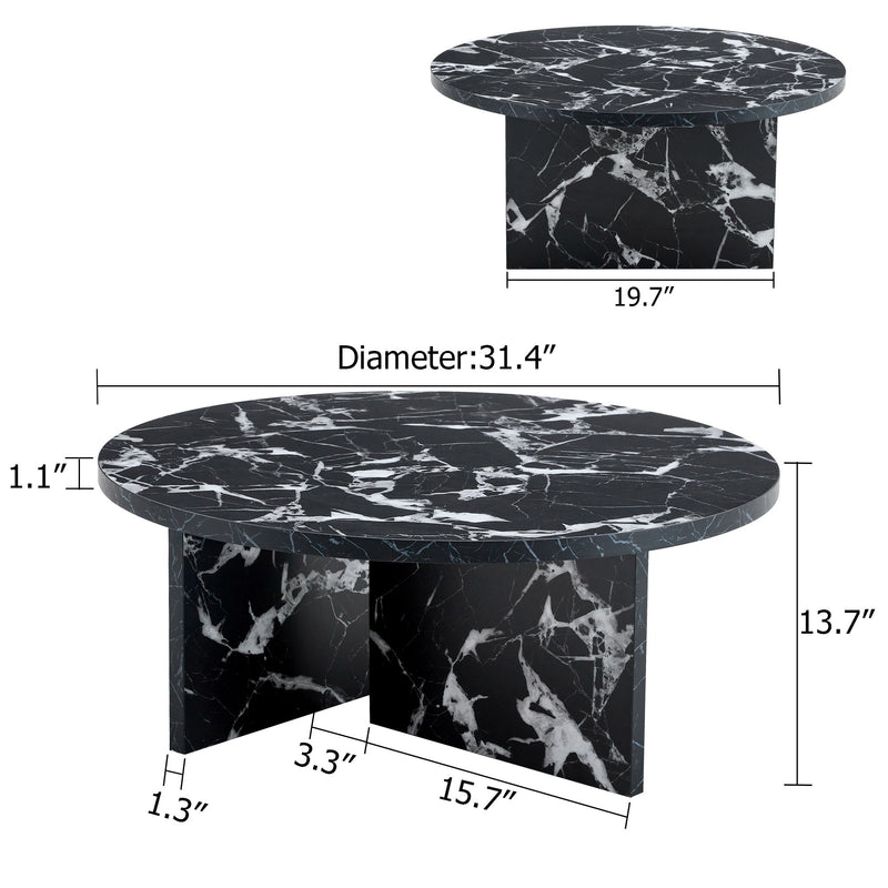 Versatile Round Coffee Table For Various Interior Styles