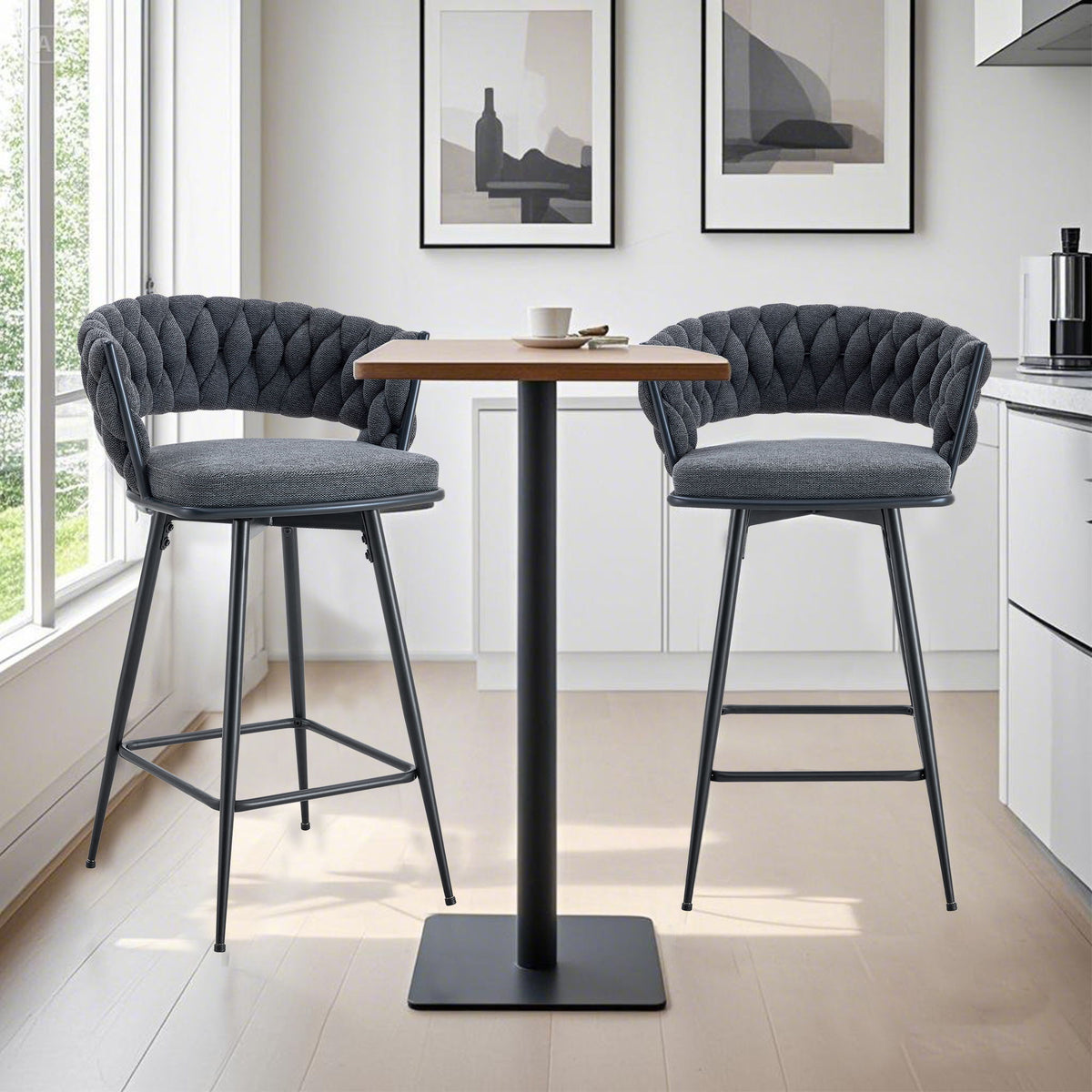 Modern Swivel Chair For Bar High Tables