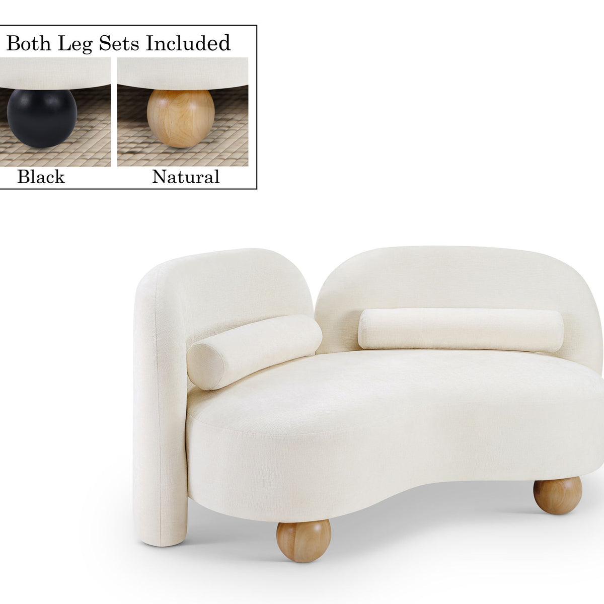 Daphne - Chenille Loveseat