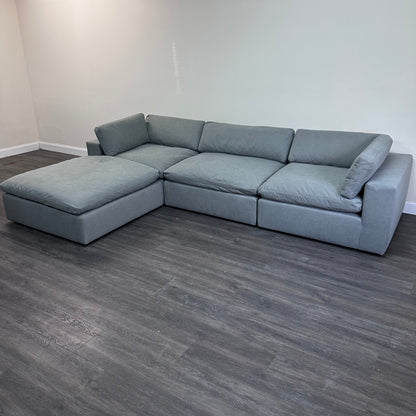 Gray "Dreamee" Cloud Couch Sectional