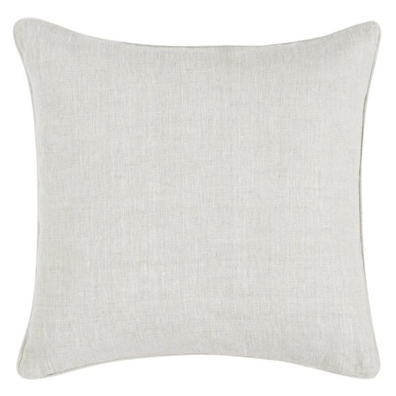 Solid light gray decorative pillow cover, plain textured fabric, no pattern.