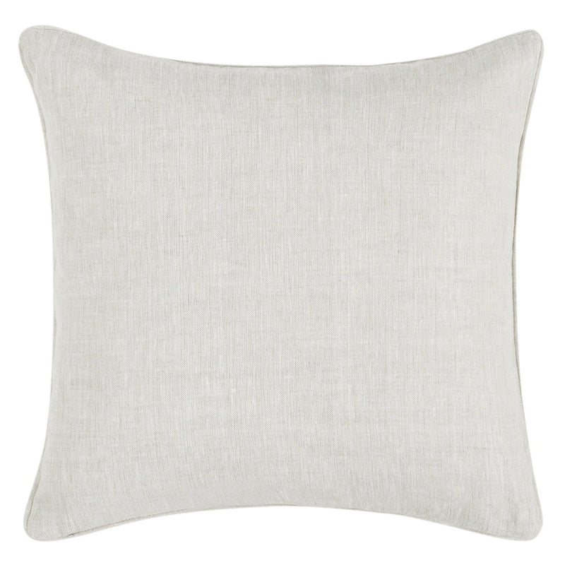 Solid light gray decorative pillow cover, plain textured fabric, no pattern.