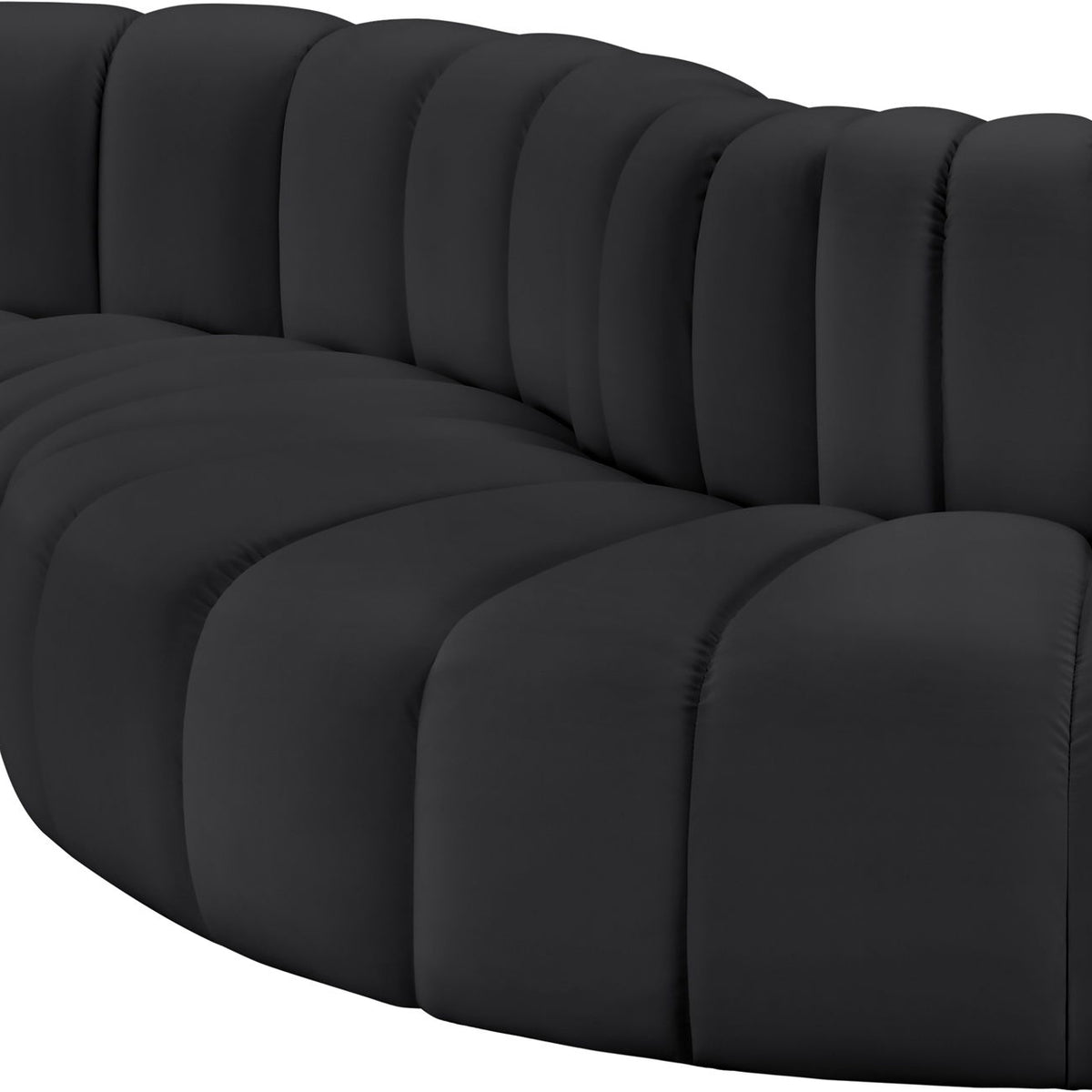Arc - Faux Leather 4 Piece L-Shaped Modular Sofa