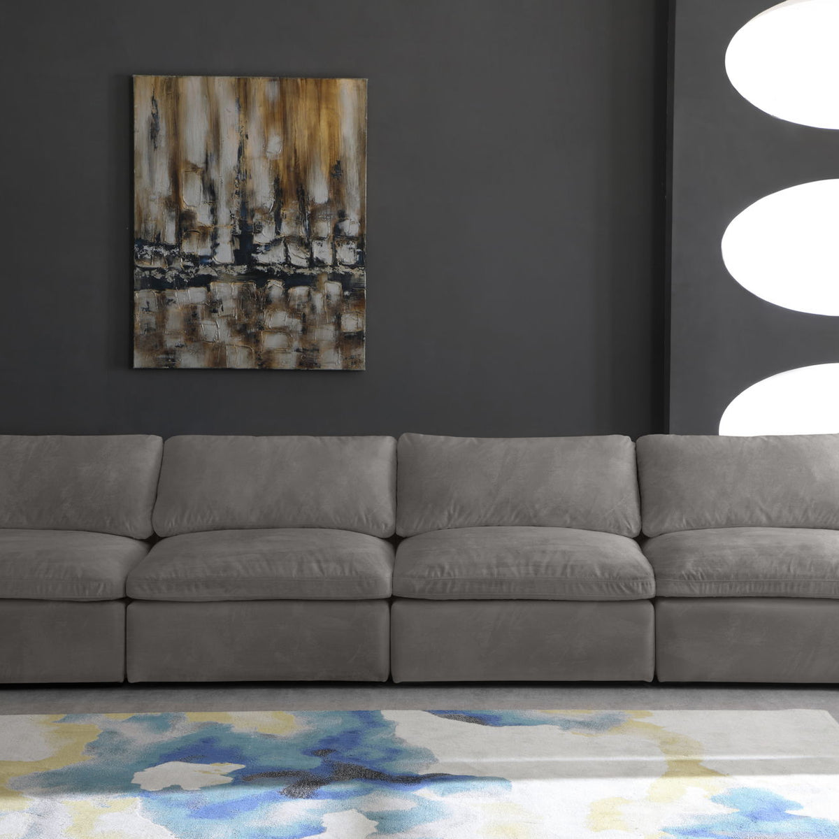 Cozy - Modular Armless 4 Seat Sofa