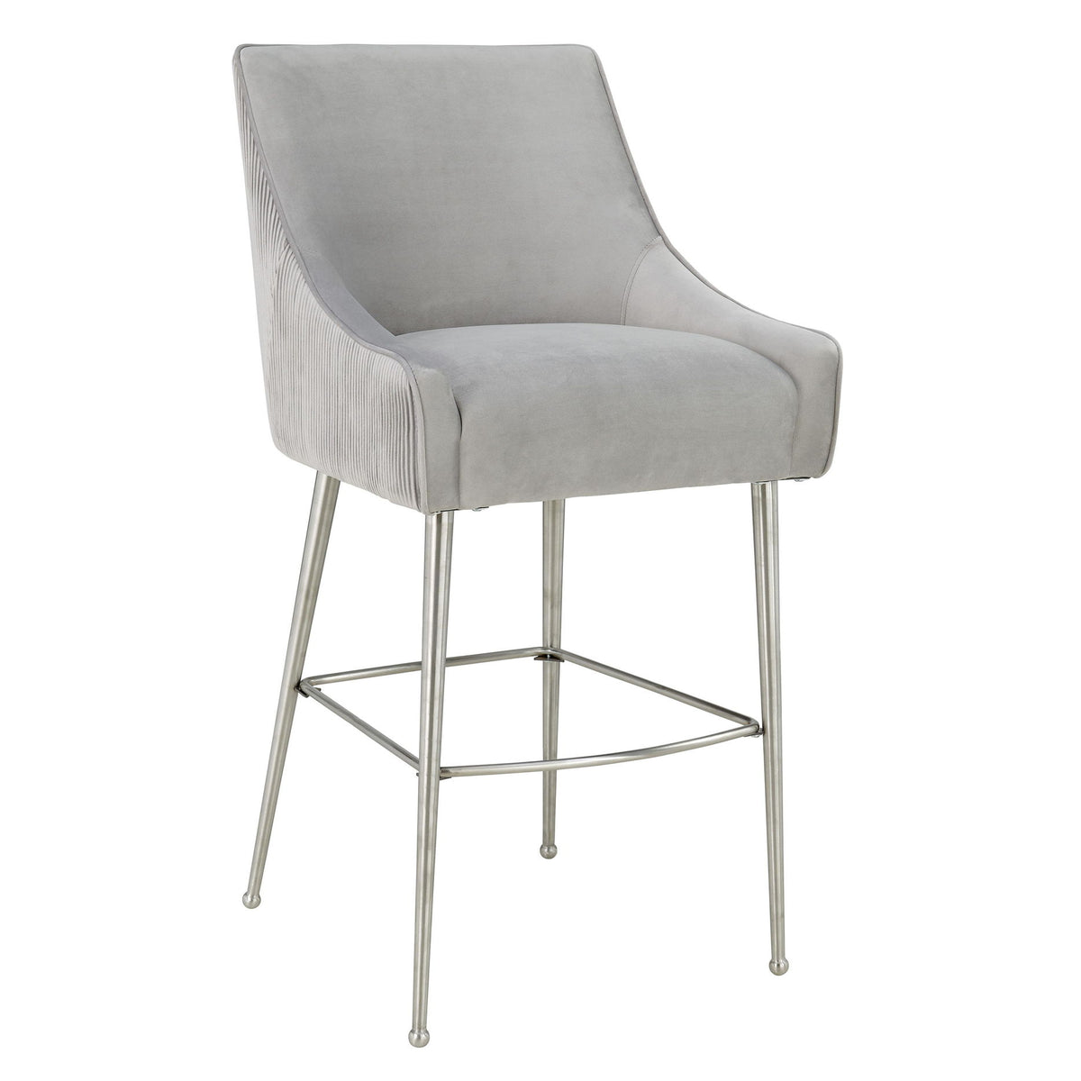 Beatrix - Pleated Velvet Stool