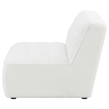 Sunny - Upholstered Armless Chair Natural - Ivory