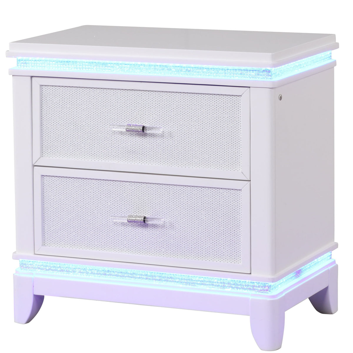 Opium - 2 Drawer Nightstand - White