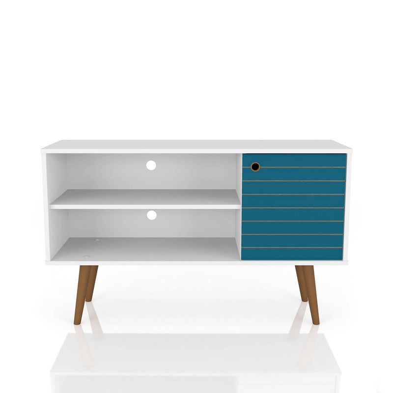 Manhattan Liberty - TV Stand With White Frame