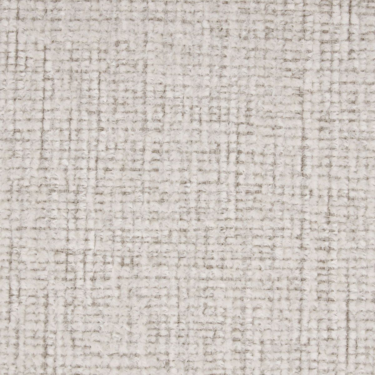 Light beige textured sofa fabric close-up with woven grid pattern