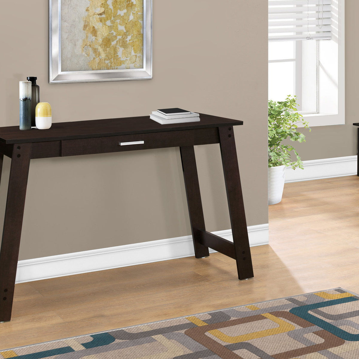 Stylish Design Computer Desk For Home Office Storage Drawers, Contemporary & Modern
