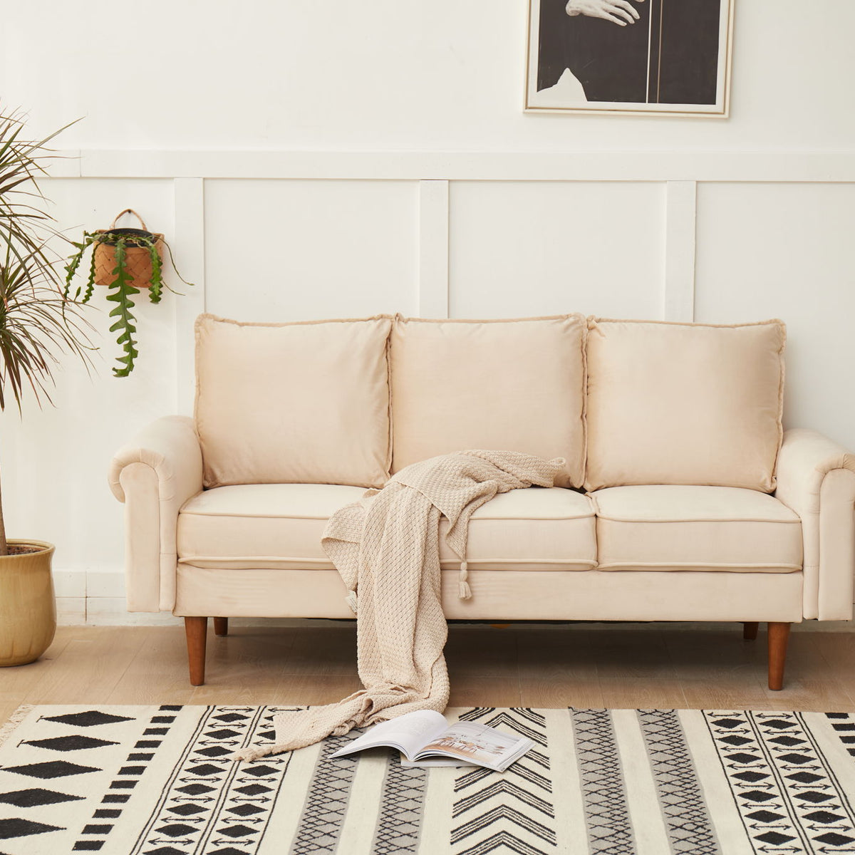 Graceful Design Plush Comfort Sofa