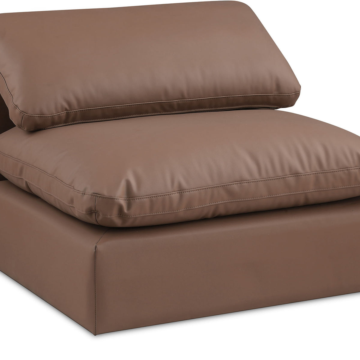 Comfy - Faux Leather Armless Chair