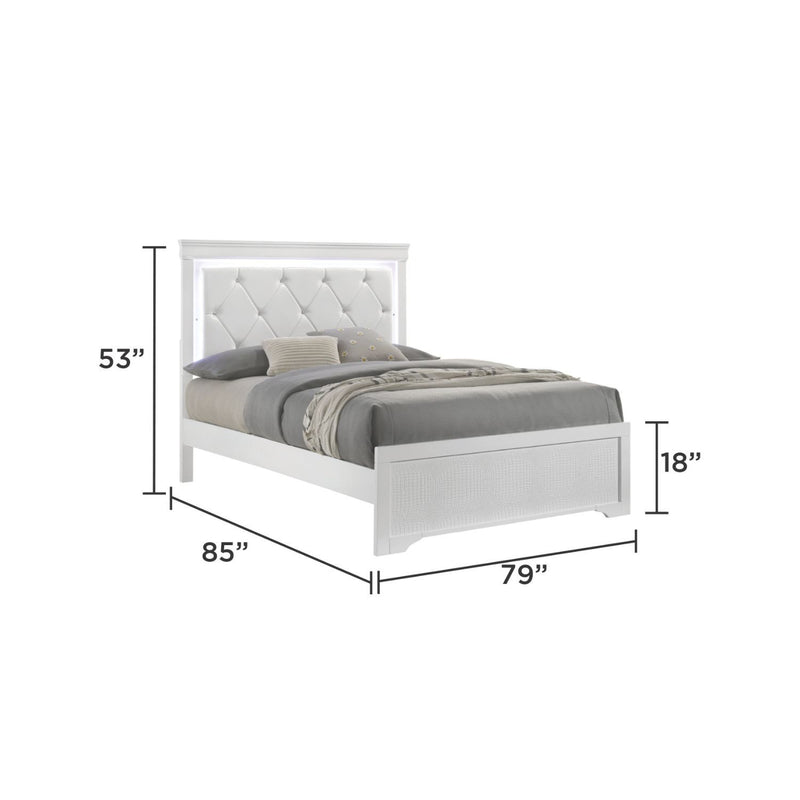 Blaze - Modern Bed With LED Headboard