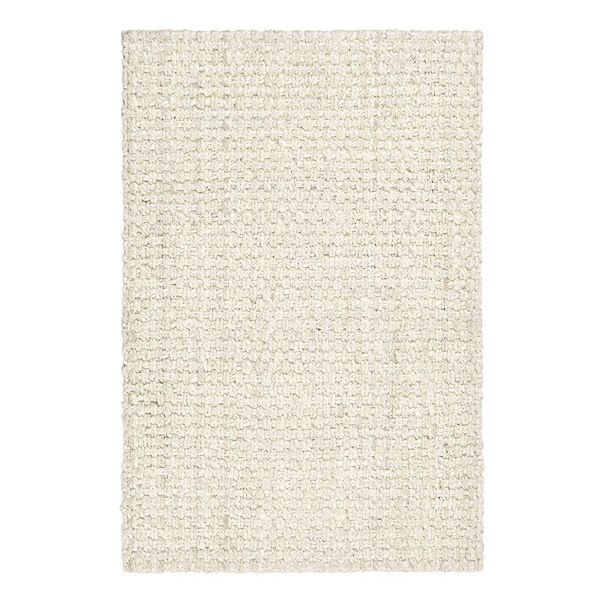 Ivory jute panama area rug, textured flatweave with even edge binding