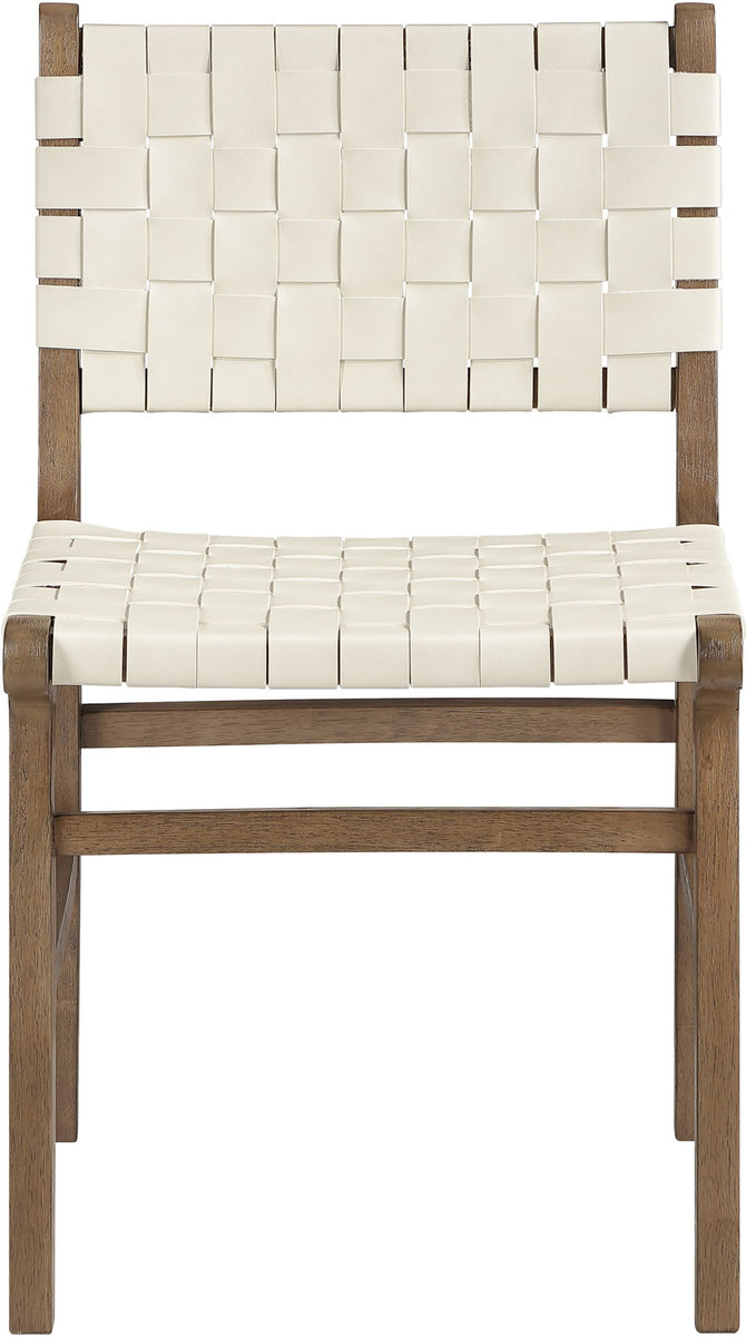 Entwine - Vegan Leather Upholstered Dining Chair - Painted Brown