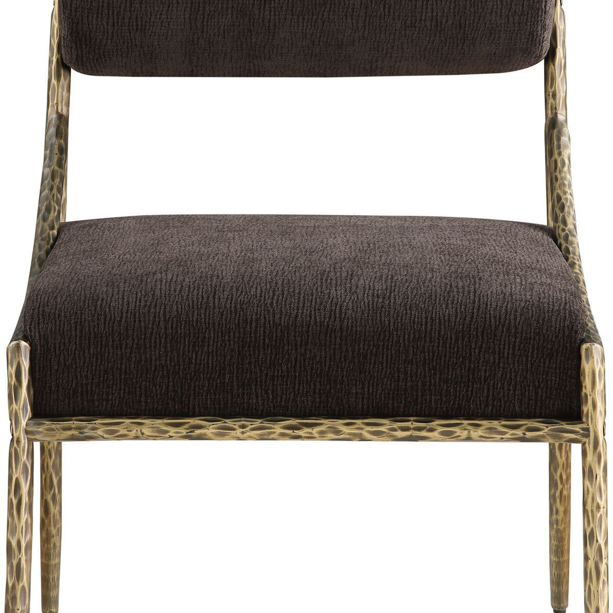 Bastille - Upholstered Dining Side Chair (Set of 2) - Brass Frame