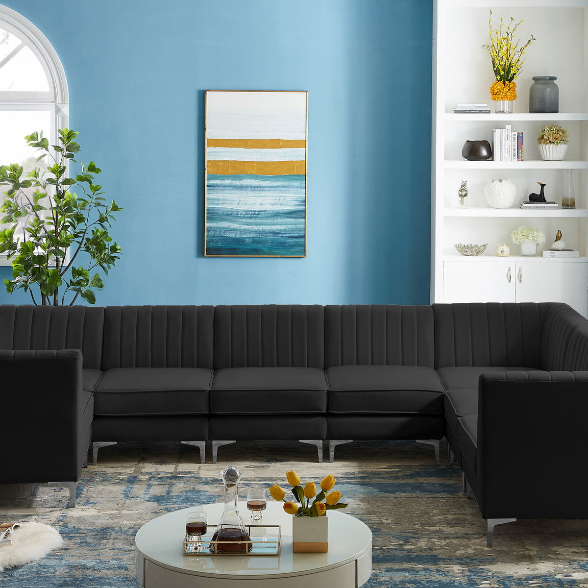 Alina - 8 Piece Modular U-Shaped Sectional