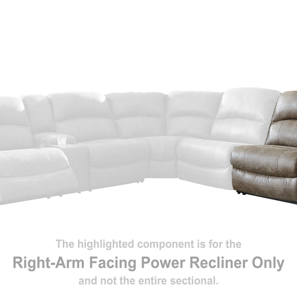 Segburg - RAF Zero Wall Power Recliner - Driftwood