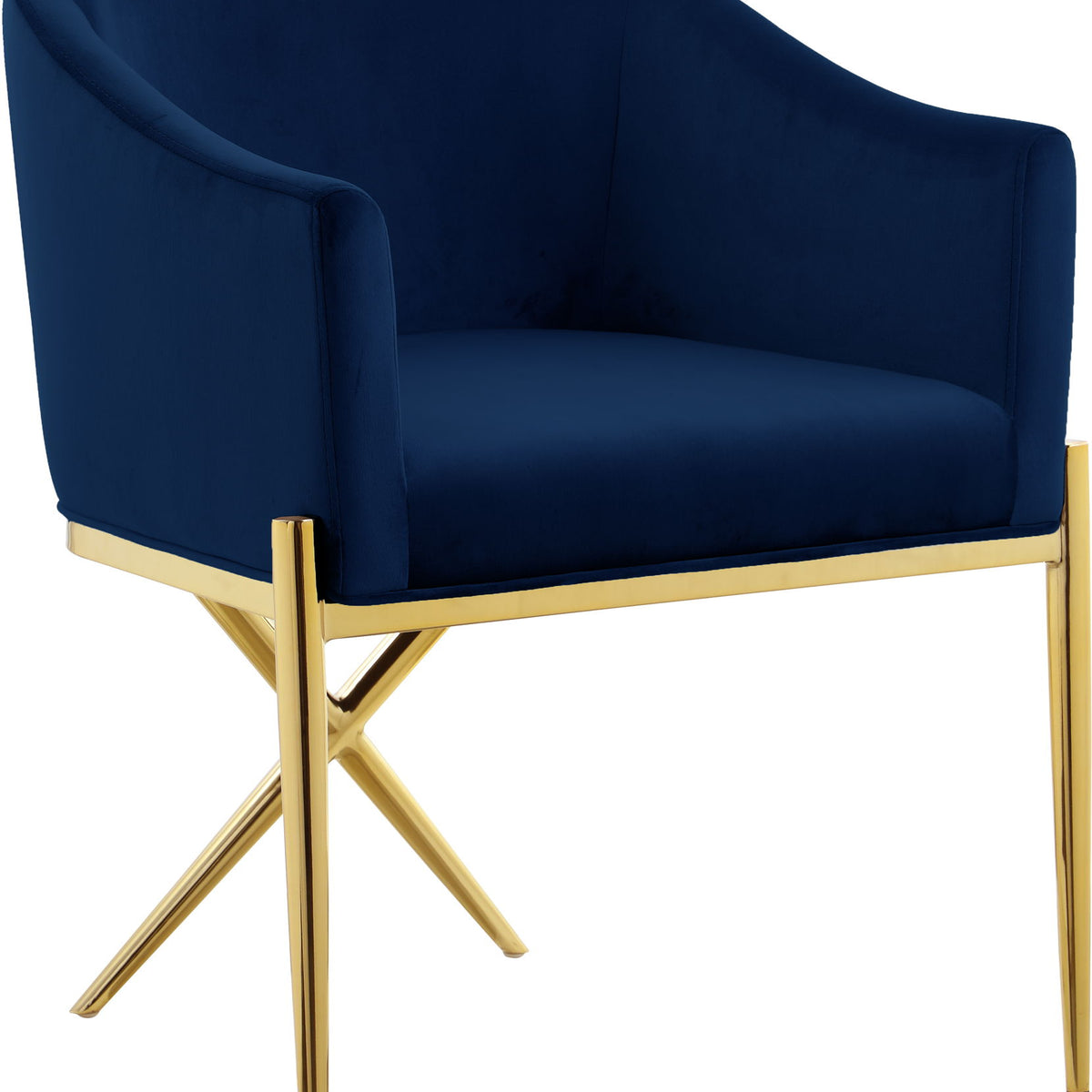 Xavier - Dining Chair with Gold Legs