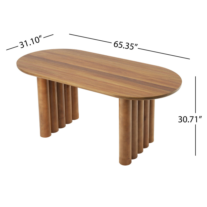 5 Piece Indoor Dining Set With Oval Table And Chairs