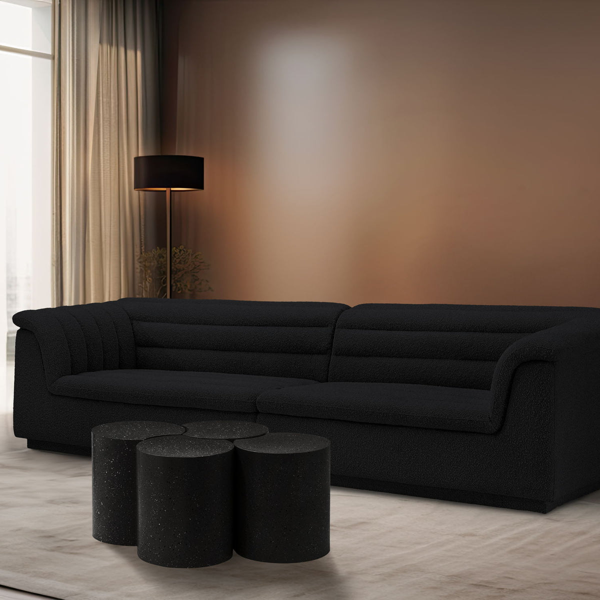 Dimple - 4 Piece Modular Coffee Table - Terazzo Finish