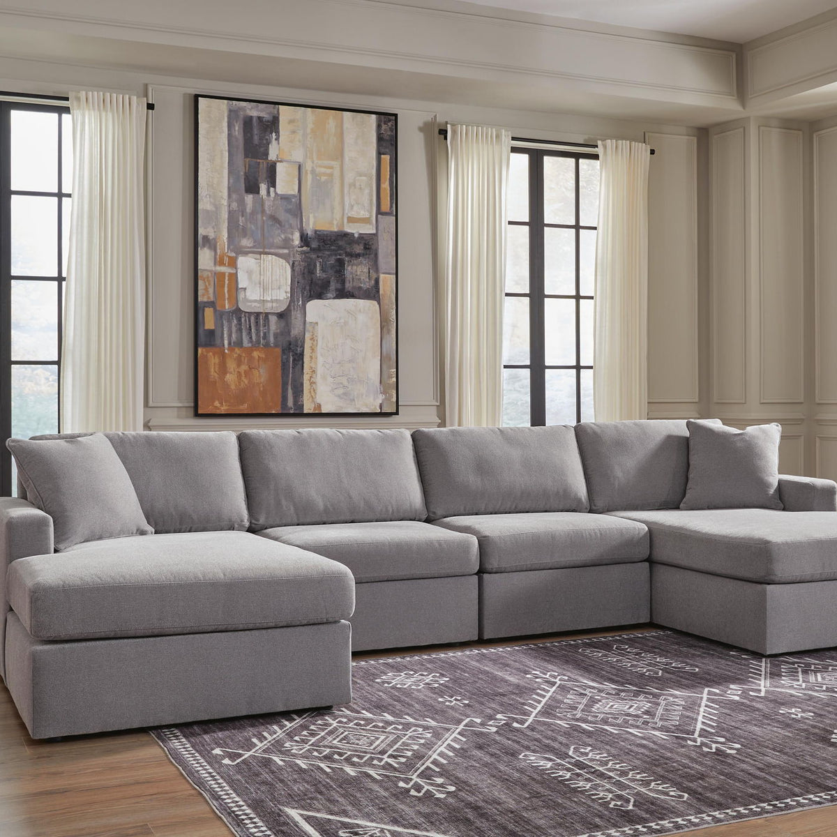 Modmax - U-Shaped Sectional - Granite