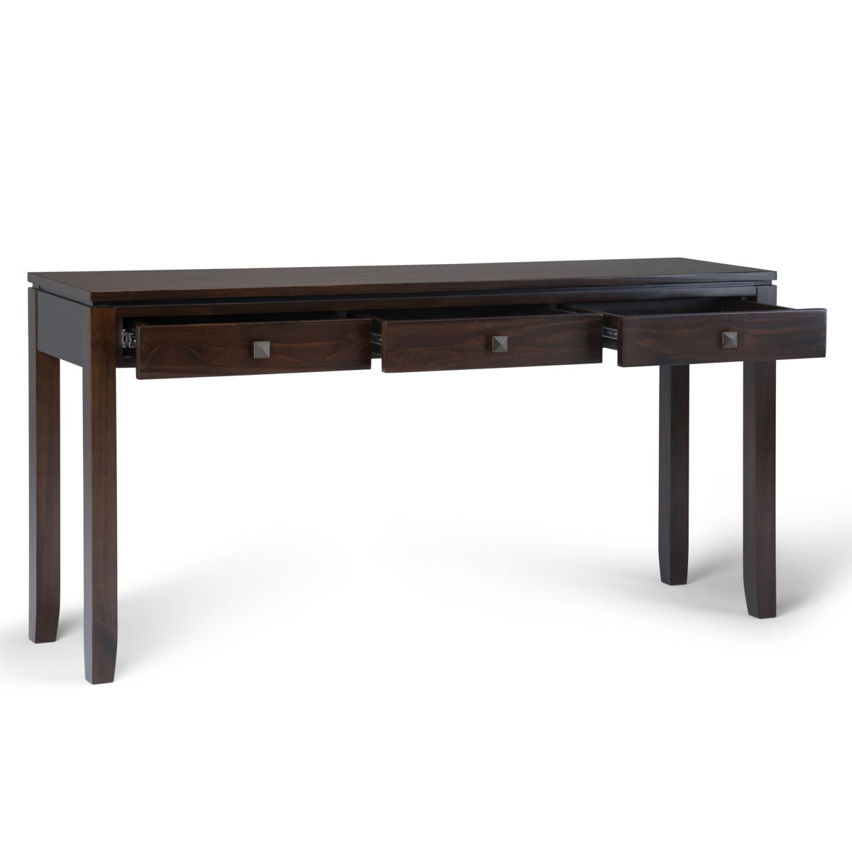 Cosmopolitan - Wide Console Sofa Table - Mahogany Brown